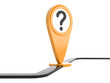 Illustration: map pointer on white. 3d image map pointer on white. 3d image