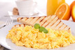 Photo: scrambled egg with toast scrambled egg with toast
