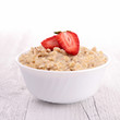 bowl of porridge and berry