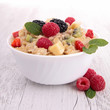bowl of porridge and berry