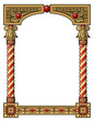 Vector: Traditional column frame Traditional column frame