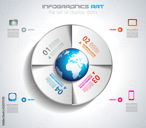 Vector: Infographic design template with paper tags. Infographic design template with paper tags.