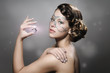 Photo: Girl with diamond make up Girl with diamond make up