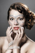 Photo: Girl with diamond make up Girl with diamond make up