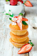 Muffins with strawberries