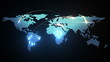 world map animation, seamless loop