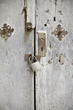 Wooden door with lock
