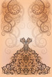 Wedding invitation greeting card, vector illustration