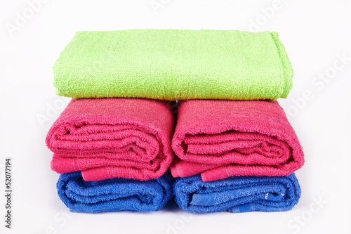 Photo: stacked towels stacked towels