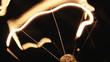Real light bulb flickering.