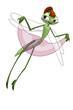 Insect dragonfly beauty character cartoon vector illustration