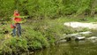 Video: Girl fishing on the river Girl fishing on the river