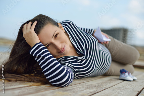 Photo: beautiful pregnant woman beautiful pregnant woman