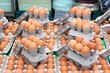 Photo: Chicken eggs at a market in Birmingham, UK Chicken eggs at a market in Birmingham, UK