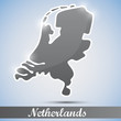 shiny icon in form of Netherlands