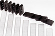fallen domino and reduced sales diagram