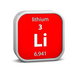 Lithium material sign