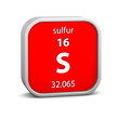 Sulfur material sign