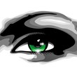 Woman's Green Eye-Occhio Verde di Donna-Vector