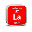 Lanthanum material sign
