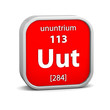 Ununtrium material sign