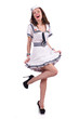 Woman sailor in marine concept