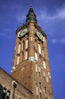 Medieval clock tower.