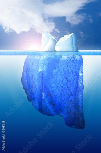 Illustration: Eisberg am Südpol Eisberg am Südpol