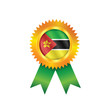 Vektor: Mozambique medal flag Mozambique medal flag