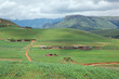 Photo: Rural settlement, Drakensberg mountains, KwaZulu-Natal Rural settlement, Drakensberg mountains, KwaZulu-Natal