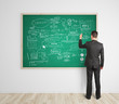 business concept on blackboard