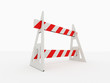 Road barrier isolated