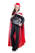 Woman queen in funny concept