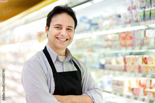 Photo: Supermarket employee Supermarket employee