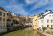 Luxembourg old city: Grund quarter and Alzette river