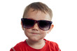 Cool toddler wearing sunglasses