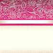 Pink ornamental card