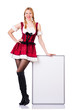 German girl in traditional festival clothing