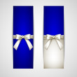 greeting cards with white bows