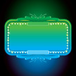 Illustration: Abstract Turquoise Neon Sign. Design Background Abstract Turquoise Neon Sign. Design Background