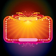 Neon Glowing Sign. Ready for Your Design
