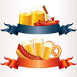 Festive Oktoberfest Banner, Header. Illustration