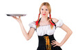 German girl in traditional festival clothing