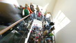 HD - Flow of people on the stairs