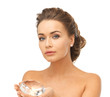 woman showing big diamond