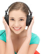 girl with headphones
