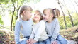 Video: Group of happy children playing outdoors in autumn park Group of happy children playing outdoors in autumn park