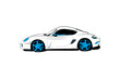 Abstract race car