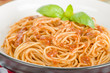 Photo: Spaghetti Bolognese - Italian pasta with bolognese sauce. Spaghetti Bolognese - Italian pasta with bolognese sauce.