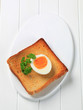 Toast and boiled egg